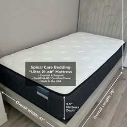 Like new crate & barrel kids twin bed & mattress