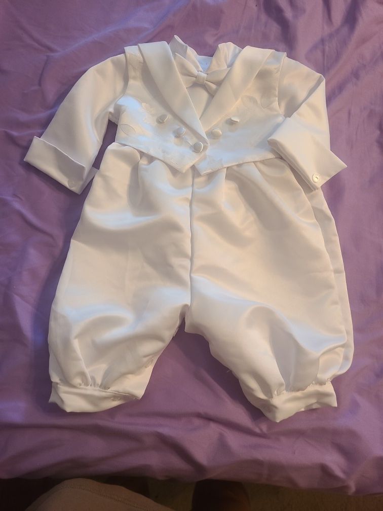 Size Small, Baby'ss Baptism/ Christening One Piece Outfit
