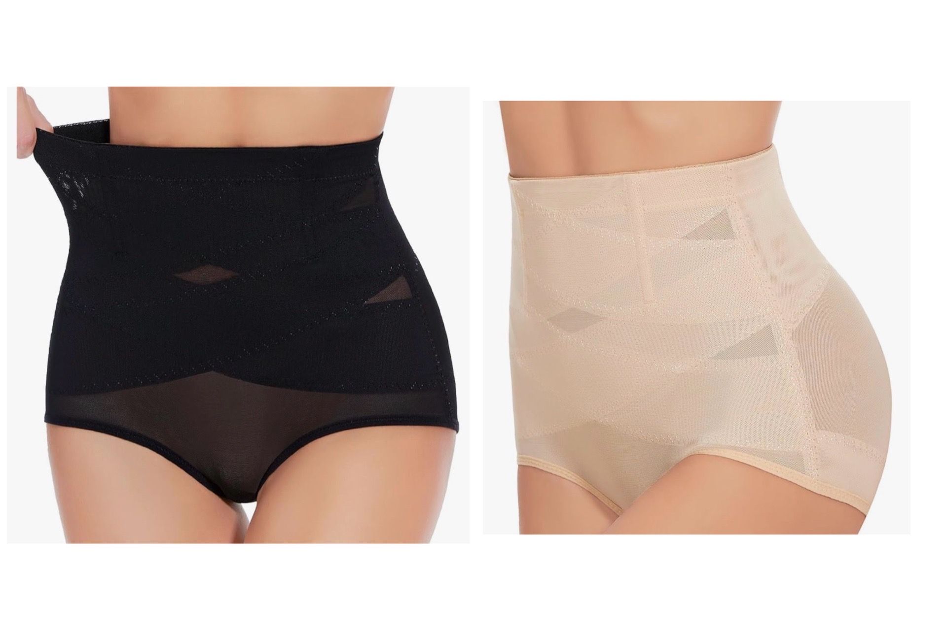 Tummy control Shapewear panties, black or beige, new