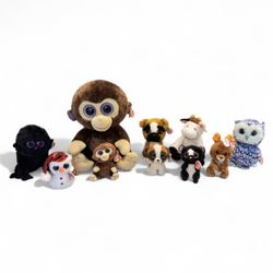 🧸 Lot of 10 TY Beanie’s ( 1 Classic & 9 Beanie Boos)