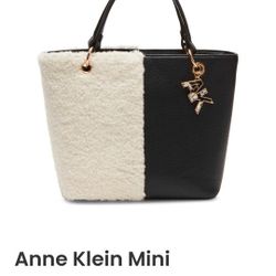 New Anne Klein Convertible Sherpa Tote