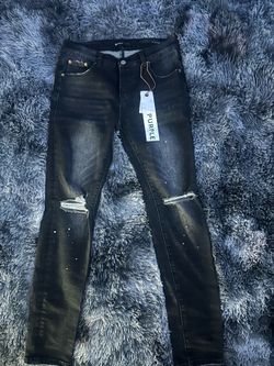 purple jeans