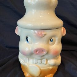 Vintage Chef Pig Cookie Jar