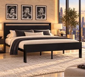 14 Inch King Size Metal Platform Bed Frame