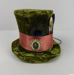 Mad Hatter Cameo Velvet Top Hat