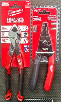 Milwaukee Diagonal Pliers and Wire Stripper Set