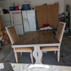 Country Style Table And 4 Chairs 