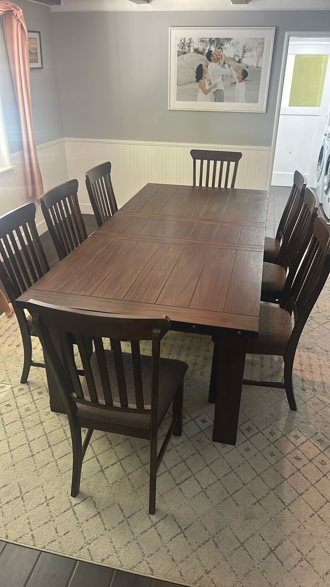 Rustic Farmhouse Dining Room Table - Adjustable lengths