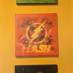 Batman, Flash, Green lantern DC Justice League Canvas Decor