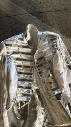 Custom vest white silver jacket