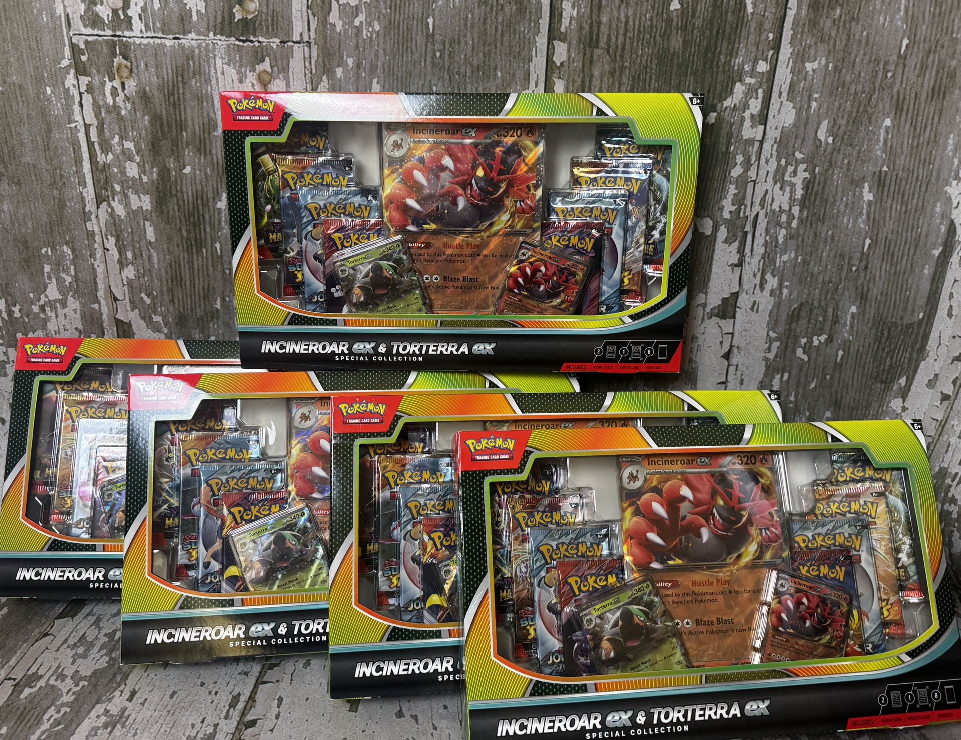 Pokemon TCG Incineroar ex and Torterra ex Special Collection