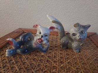 Vintage spaghetti kitsch critter set