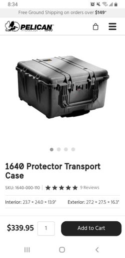 Pelican 1640 Protector Transport Case 
