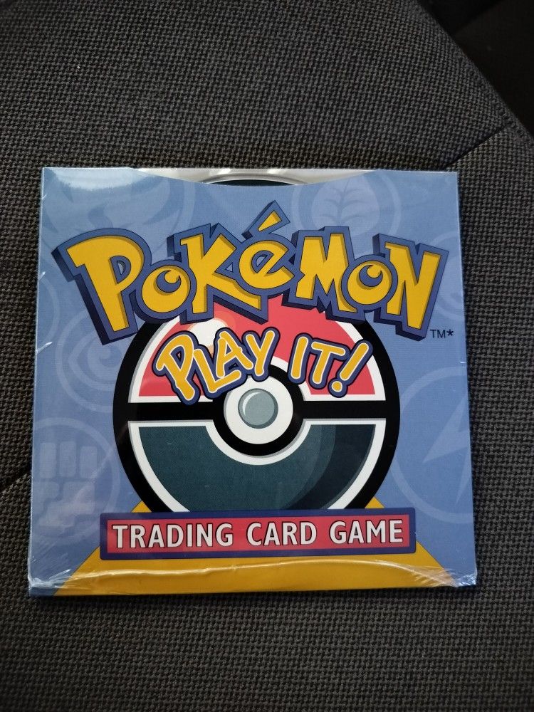 1999 Pokemon Play It Trading Card Game VERSION  SEALED Pokerom CD Rom - PC 