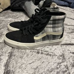 Vans Plaid Black Shoes