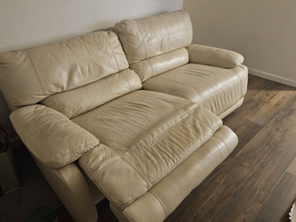 Recliner Leather Sofa - Half Reclining