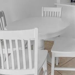 White kitchen table