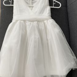 Kids White Dress Size 3-4
