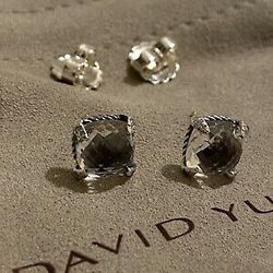 David Yurman White Topaz Chatelaine Earrings