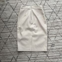 Beige Mango Pencil Skirt 
