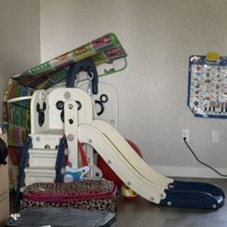 slide with swing for kids