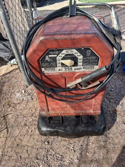 Lincoln Electric AC-225-S (also known as the "tombstone") AC arc/stick welder.