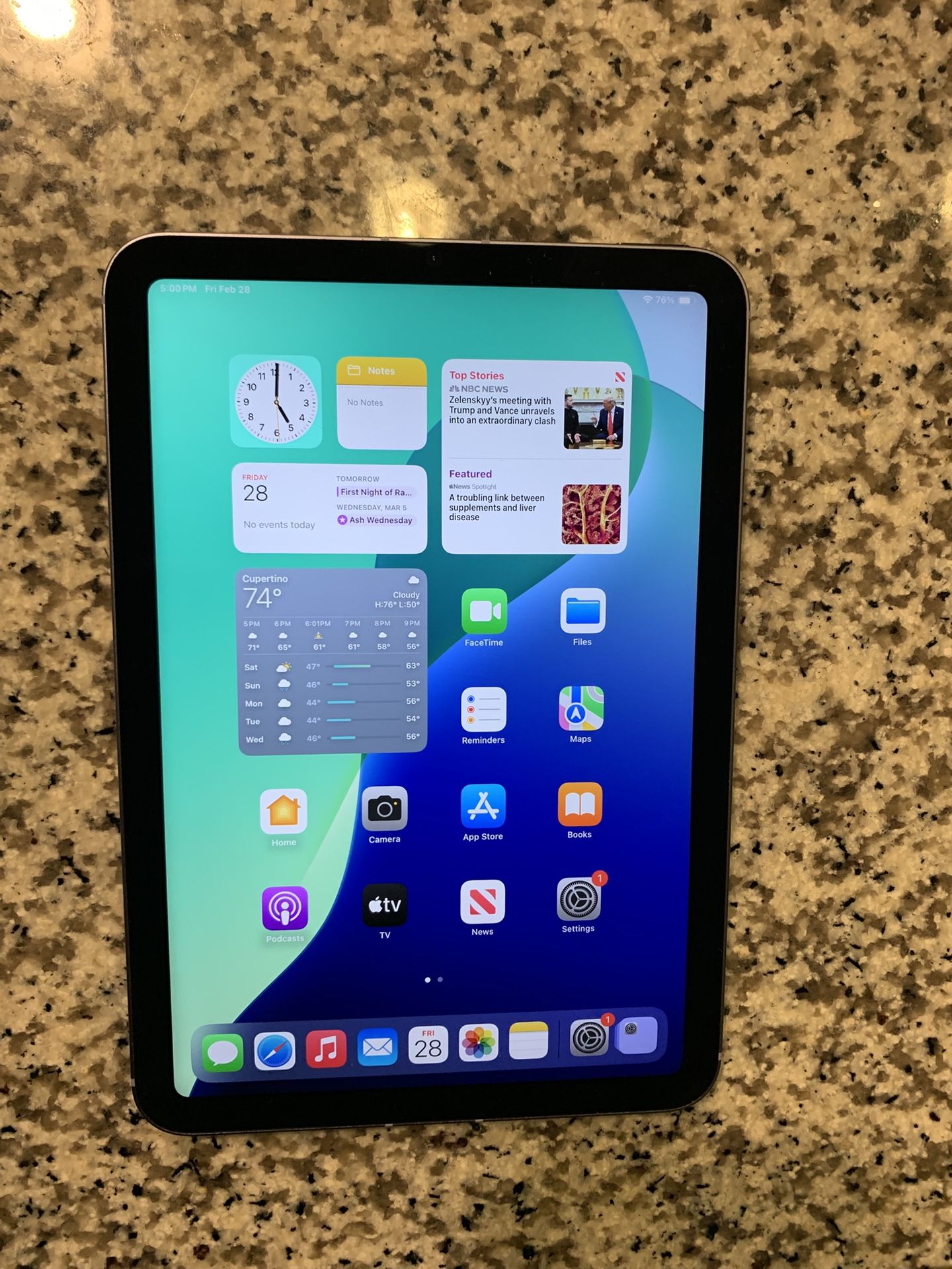 Apple iPad Mini 6th Generation 64gb Purple Wi-fi + Cellular (unlocked For any Carrier) Works Great - Very Nice - iPad Only