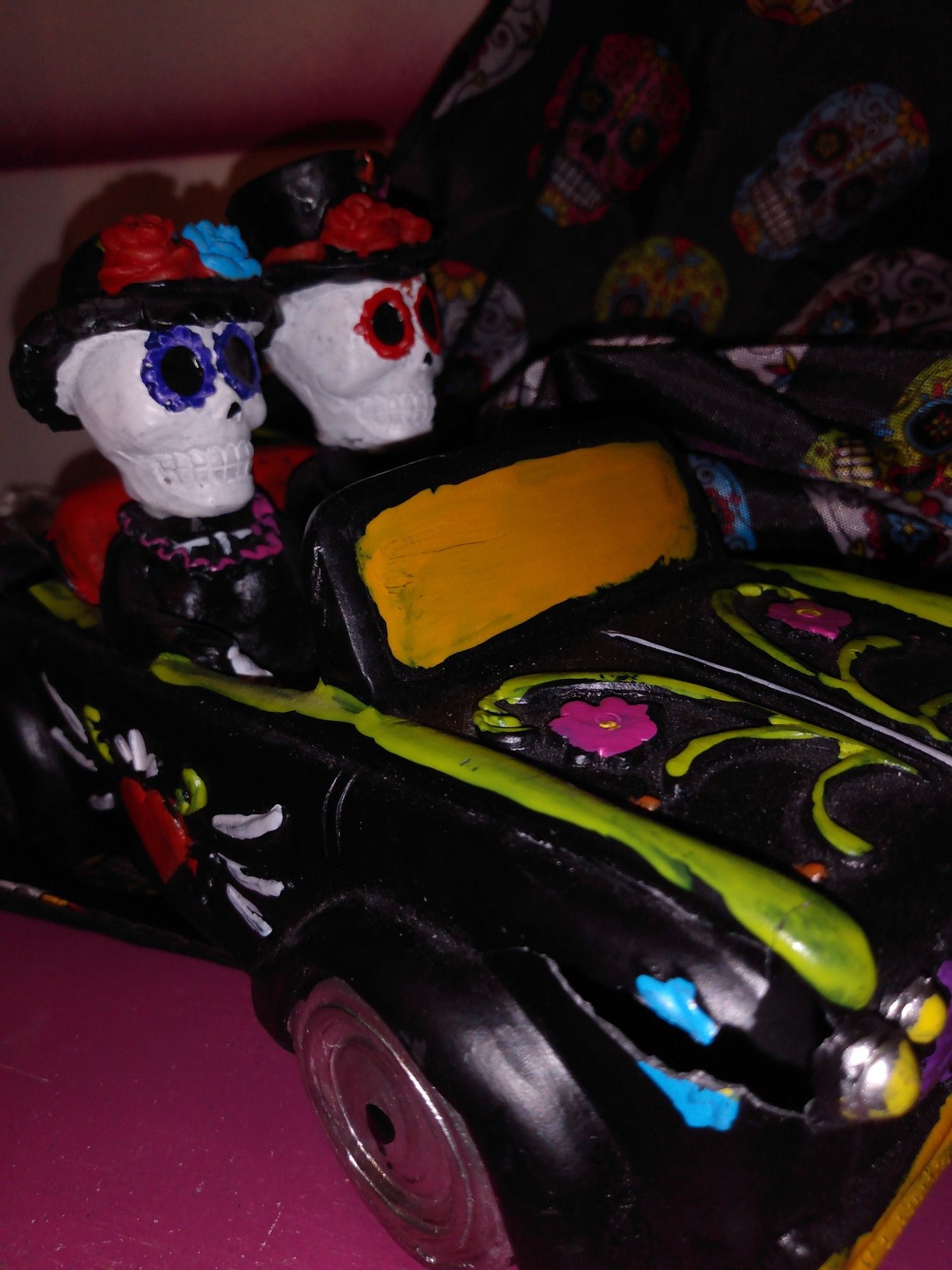 Halloween Decorations in car