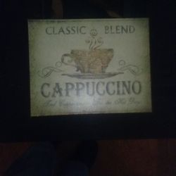 10"×8" Cappuccino Wooden Sign 