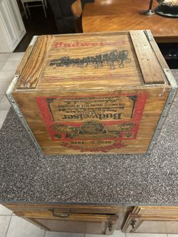 Vintage Budweiser wooden crate 