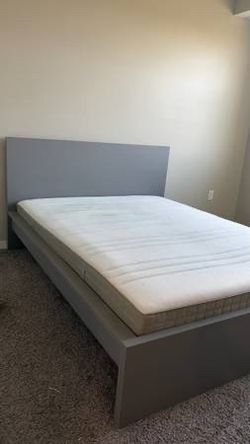 1 IKEA Queen bed frame and mattress
