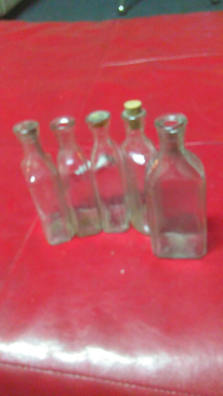 Antique collectible medicine bottles