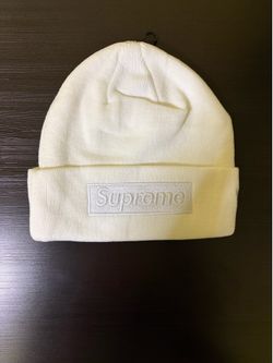 New White Supreme Beanie