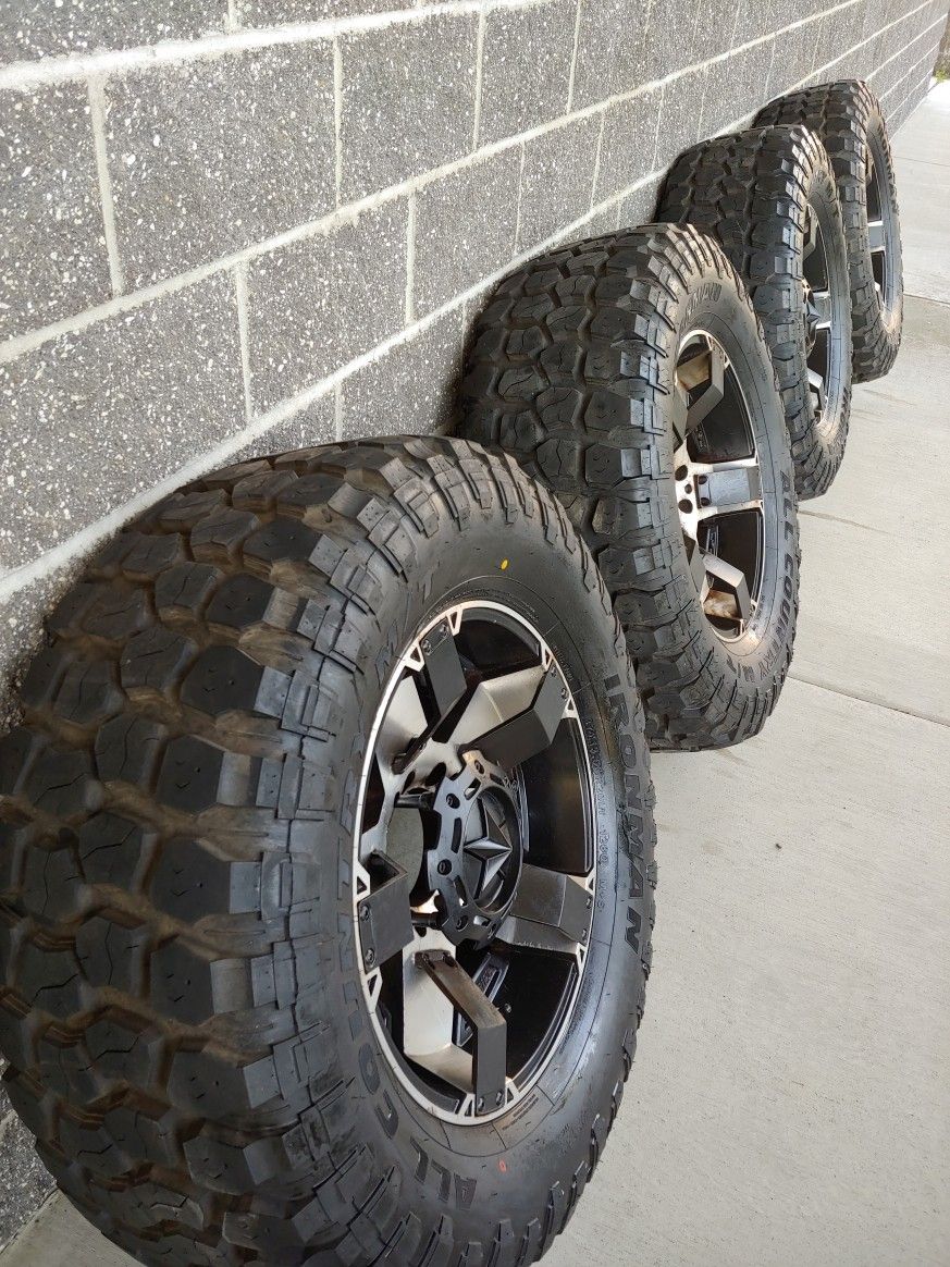 KMC Rockstar 2 XD Series 20x9 Rims 37" Ironman MT Tires (8x6.5 Lug Pattern) for Sale in