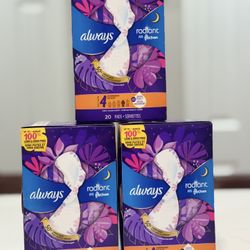 Always Radiant Pads 3 For $21