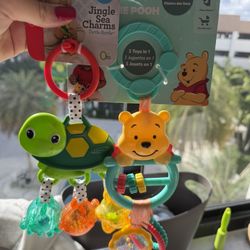 Baby bottle, rattles New 