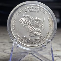 1 oz 1981 Vintage U.S. Assay Office Silver Trade Unit  .999 FINE SILVER