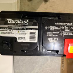 Duralast-Platinum- AGM Technology- 80Amp Truck battery