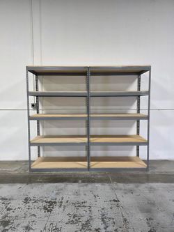 Heavy Duty Storage Rack Shelves 48x24 Stock Supply Shelving Similar To Uline And Grainger Delivery Available