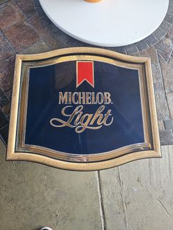 Vintage 1983 Michelob light beer mirror