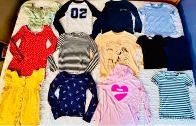 Girl’s Tops Large Bundle A Mix of Casual/Play & Activewear  (sz: 8)