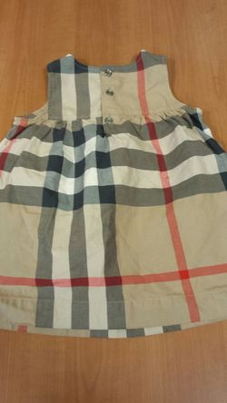 Used authentic Burberry dress for a 10 month old.