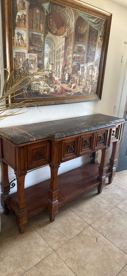 Entrance table (granite top)
