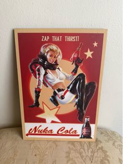 Fallout Nuka Cola Wood Art Plaque - Bethesda Gaming Decor
