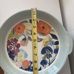 Anthropologie Serving Tray Floral