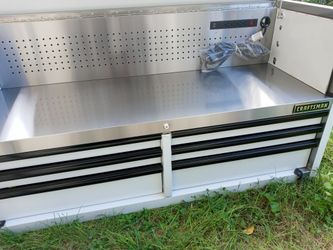 Craftsman 53 inch stainless sale steel tool chest
