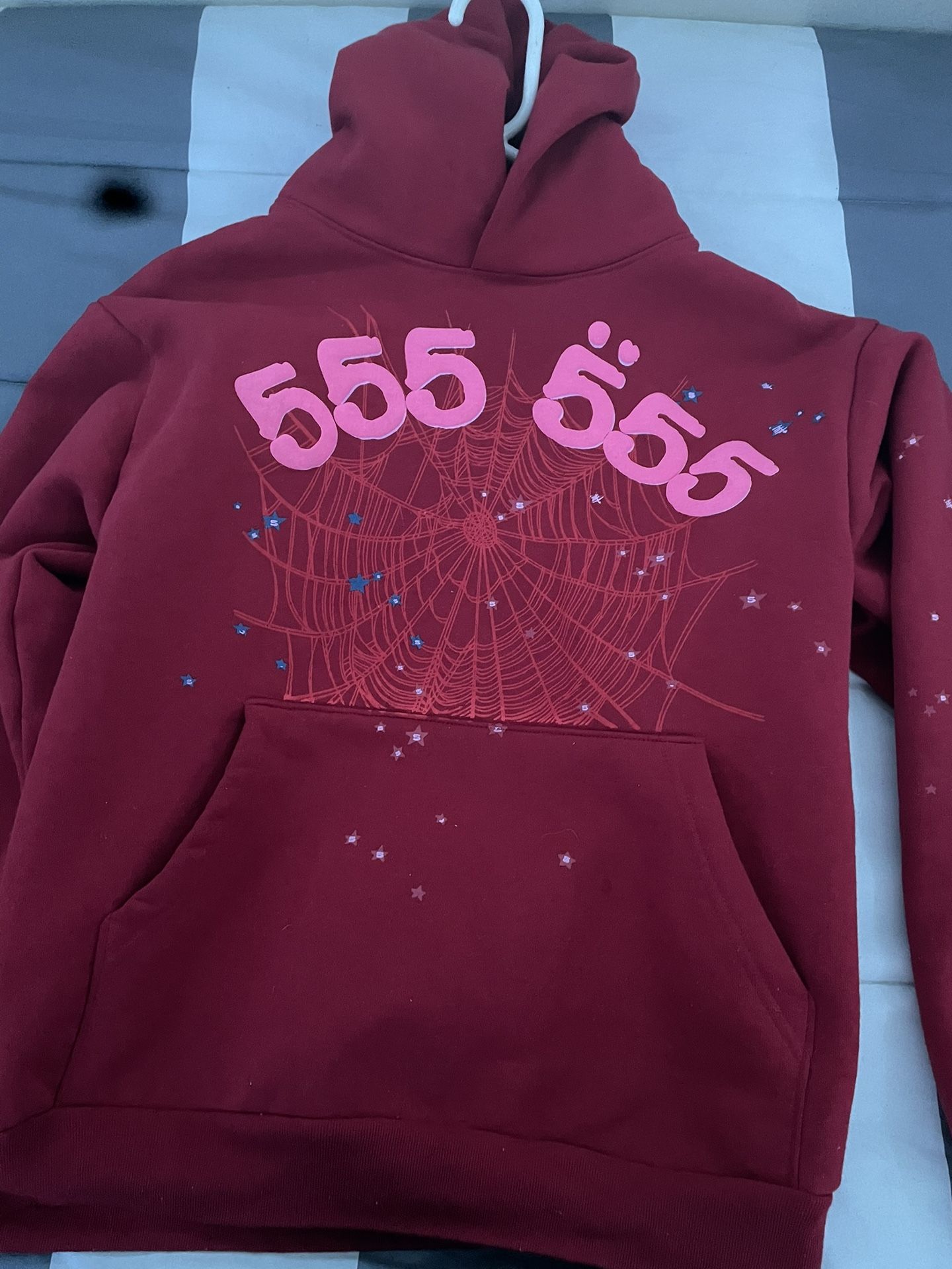 Red 555 Spider Hoodie