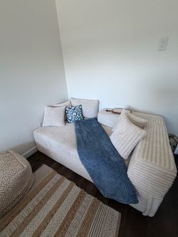beige sofa