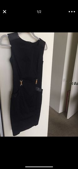 Black office skinny dress size S