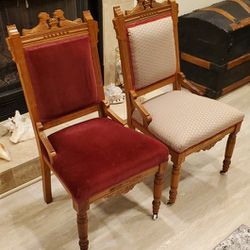 Antique Eastlake Parlor Chairs

 

